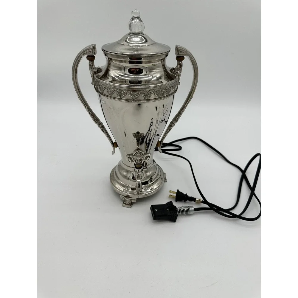 Vintage Westinghouse Electric Coffee Percolator Urn Silver Victorian Style